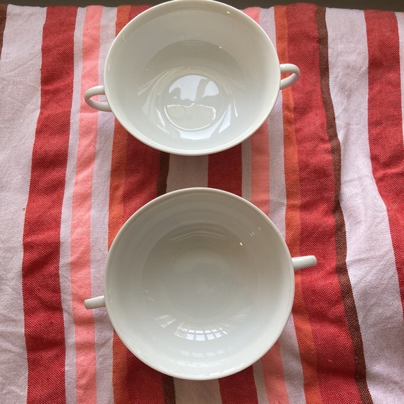 2 Authentic Fine Bone China Rosenthal Germany 2 Handle Soup Bowls - Picture 2 of 12